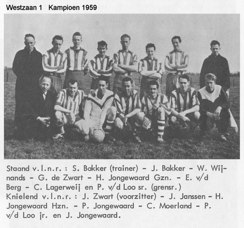 Westzaan 1   Kampioen 1959